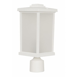 Composite Lanterns - One Light Outdoor Post Lantern in Transitional Style - 6 inches wide by 15 inches high - 918291
