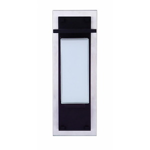 Outdoor Wall Lantern Transitional Glass Approved for Wet Locations in Transitional Style - 5.2 inches wide by 15 inches high