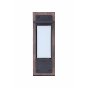 Outdoor Wall Lantern Transitional Glass Approved for Wet Locations in Transitional Style - 5.2 inches wide by 15 inches high