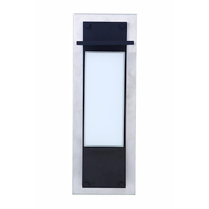 Outdoor Wall Lantern Transitional Glass Approved for Wet Locations in Transitional Style - 8.39 inches wide by 24 inches high - 990879