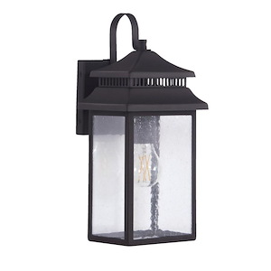 Crossbend - 1 Light Small Outdoor Wall Lantern in Transitional Style - 7 inches wide by 15.13 inches high - 1024513