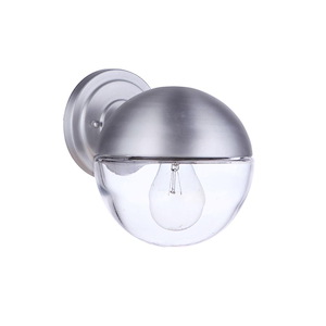 Evie - 1 Light Outdoor Wall Lantern-7.25 Inch Tall and 6.5 Inch Wide - 1371503
