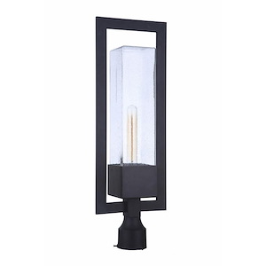 Perimeter - 1 Light Outdoor Post Mount-25.13 Inches Tall and 8.38 Inches Wide
