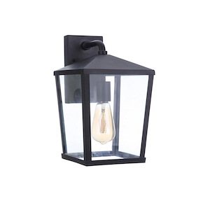Olsen - 1 Light Outdoor Wall Lantern In Transitional Style-13.38 Inches Tall and 8 Inche Wide