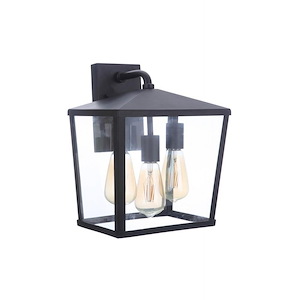 Olsen - 3 Light Outdoor Wall Lantern In Transitional Style-13.38 Inches Tall and 10.5 Inche Wide