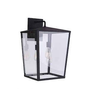 Olsen - 3 Light Outdoor Wall Lantern In Transitional Style-24.25 Inches Tall and 15 Inche Wide