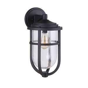 Voyage - 1 Light Outdoor Wall Lantern In Transitional Style-19 Inches Tall and 9.5 Inche Wide