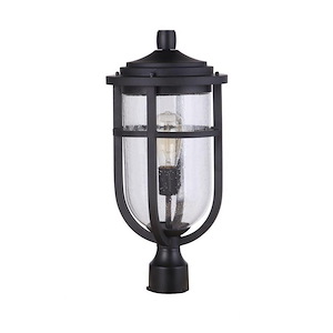 Voyage - 1 Light Outdoor Post Lantern In Transitional Style-20 Inches Tall and 9.5 Inche Wide