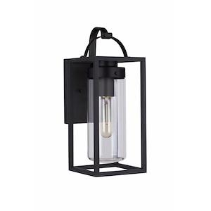 Neo - 1 Light Smal Outdoor Wall Lantern-14 Inches Tall and 5.5 Inches Wide