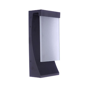 Vault - 10W 1 LED Outdoor Wall Lantern In Contemporary Style-15 Inches Tall and 6.5 Inches Wide - 1274987
