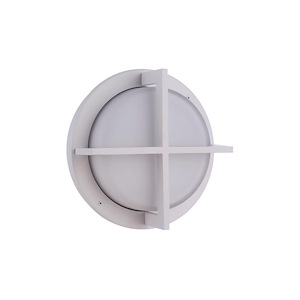 Bulkhead - 1 Light Round Outdoor Wall/Flush Mount In Contemporary Style-8 Inches Tall and 8 Inches Wide
