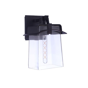 Smithy - 1 Light Outdoor Wall Lantern-13.63 Inches Tall and 9 Inches Wide - 1325035