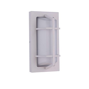 Bulkhead - 1 Light Rectangular Outdoor Wall/Flush Mount In Contemporary Style-10 Inches Tall and 5 Inches Wide