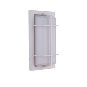 Bulkhead - 2 Light Rectangular Outdoor Wall/Flush Mount In Contemporary Style-14 Inches Tall and 7.13 Inches Wide - 1325034
