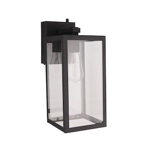 Harris 1 Light Outdoor Wall Lantern with Photocell and GFCI 15.63 Inch Tall and 6.5 Inch Wide - 1397290