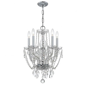 Crystal - Five Light Chandelier in Classic Style - 14 Inches Wide by 20 Inches High
