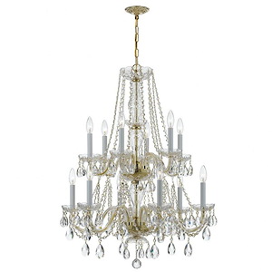 Crystal - Six Light Chandelier in Classic Style - 26 Inches Wide by 32 Inches High