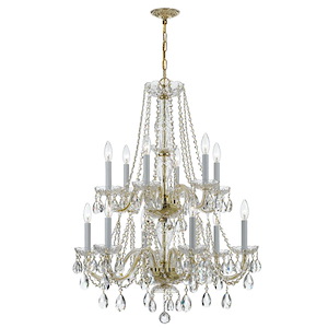 Crystal - Six Light Chandelier in Classic Style - 26 Inches Wide by 32 Inches High