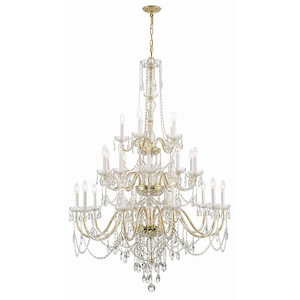 Traditional Crystal - 25 Light Chandelier In Traditional Style-61 Inches Tall and 45 Inches Wide - 1279548