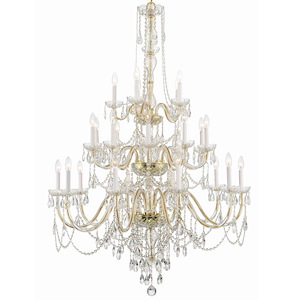 Traditional Crystal - 25 Light Chandelier In Traditional Style-61 Inches Tall and 45 Inches Wide - 1279548