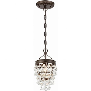 Calypso - 1 Light Pendant in Traditional and Contemporary Style - 7.25 Inches Wide by 13.75 Inches High - 406269