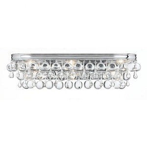 Calypso - Six Light Bathroom Lights in Minimalist Style - 23 Inches Wide by 6 Inches High