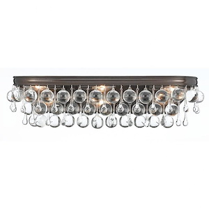 Calypso - Six Light Bathroom Lights in Minimalist Style - 23 Inches Wide by 6 Inches High - 406267