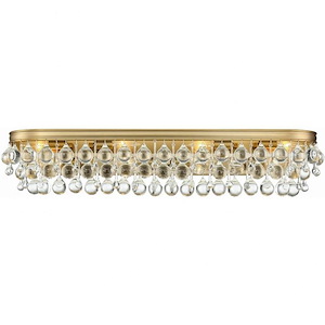 Calypso - Eight Light Bathroom Lights in Minimalist Style - 33 Inches Wide by 6 Inches High