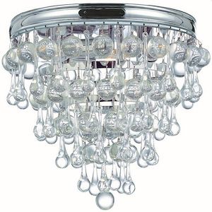 Calypso Transitional 3 Light Ceiling Mount in Minimalist Style - 10.5 Inches Wide by 9.5 Inches High - 406265