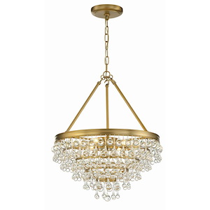 Calypso - Six Light Chandelier in Classic Style - 20 Inches Wide by 24 Inches High - 406264