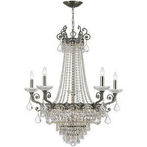 Majestic - Five Light Chandelier in Traditional and Contemporary Style - 33 Inches Wide by 38 Inches High