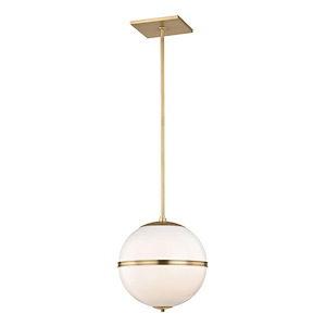 Truax - One Light Pendant in Classic Style - 12 Inches Wide by 13.5 Inches High