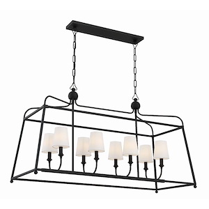 Sylvan - 8 Light Chandelier In Modern Style-25 Inches Tall and 42 Inches Wide