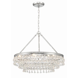 Calypso - 6 Light Chandelier-19.75 Inches Tall and 25 Inches Wide - 1295959
