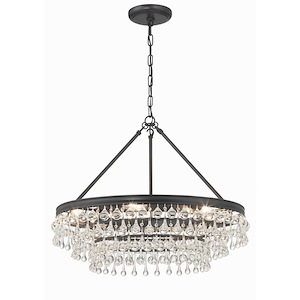Calypso - 6 Light Chandelier-19.75 Inches Tall and 25 Inches Wide
