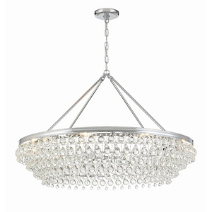 Calypso - Eight Light Chandelier in Traditional and Contemporary Style - 40 Inches Wide by 25.75 Inches High
