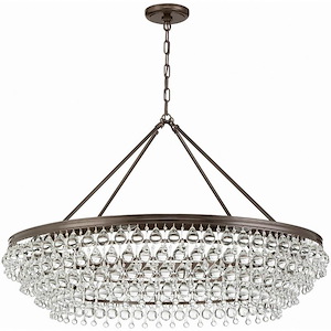 Calypso - Eight Light Chandelier in Traditional and Contemporary Style - 40 Inches Wide by 25.75 Inches High
