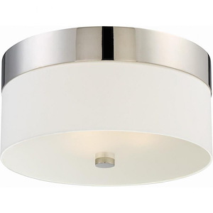 Grayson - Three Light Flush Mount in Minimalist Style - 16 Inches Wide by 8 Inches High