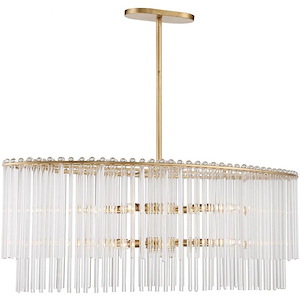 Bleecker - 8 Light Chandelier-16 Inches Tall and 36 Inches Wide - 1083647