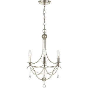 Metro - Three Light Chandelier in Minimalist Style - 15.5 Inches Wide by 21.25 Inches High
