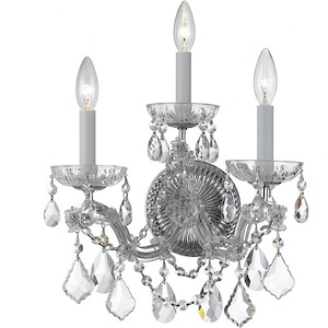 Maria Theresa - Three Light Wall Sconce in Classic Style - 14 Inches Wide by 14 Inches High