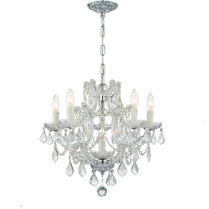 Maria Theresa - Six Light Mini Chandelier in Classic Style - 20 Inches Wide by 17 Inches High - 406395
