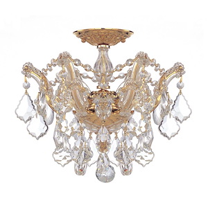 Maria Theresa - 3 Light Flush Mount in Classic Style - 13.5 Inches Wide by 11.5 Inches High - 406383