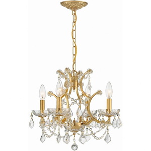 Filmore - Four Light Chandelier in Traditional and Contemporary Style - 17.5 Inches Wide by 12.5 Inches High