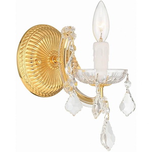 Maria Theresa - 1 Light Wall Mount-11.5 Inches Tall and 5 Inches Wide