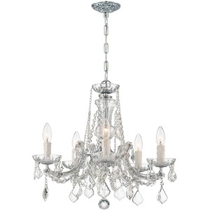 Maria Theresa - Five Light Mini Chandelier in Minimalist Style - 20 Inches Wide by 19 Inches High