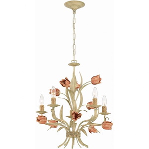 Southport - Five Light Mini Chandelier In Minimalist Style - 20 Inches Wide By 22 Inches High