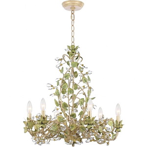 Josie - Six Light Chandelier In Classic Style - 25 Inches Wide By 25.5 Inches High