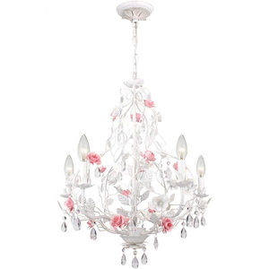 Lola - 5 Light Chandelier-25 Inches Tall and 22 Inches Wide - 1279618