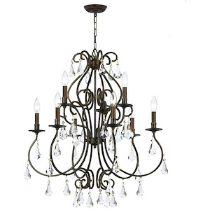 Ashton - Nine Light Chandelier in Traditional and Contemporary Style - 25.5 Inches Wide by 31 Inches High